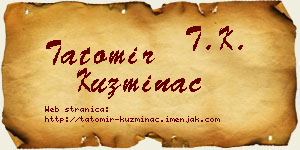 Tatomir Kuzminac vizit kartica